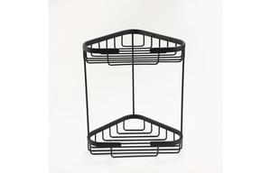 Fine 2-Tier Storage Basket - Black